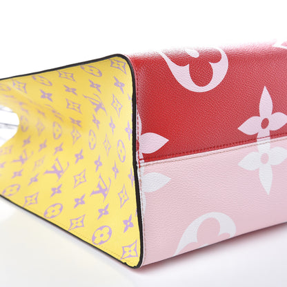 Louis Vuitton Monogram Giant Onthego GM Rouge Rose 8 of 9