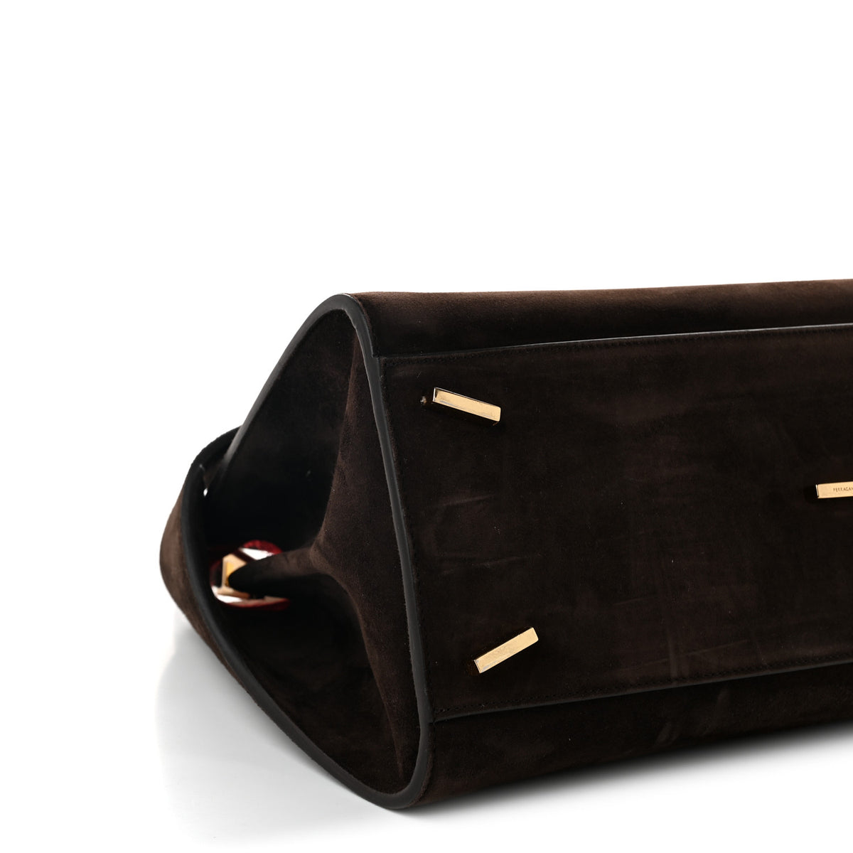 Suede Medium Hug Soft Shoulder Bag Testa Di Moro