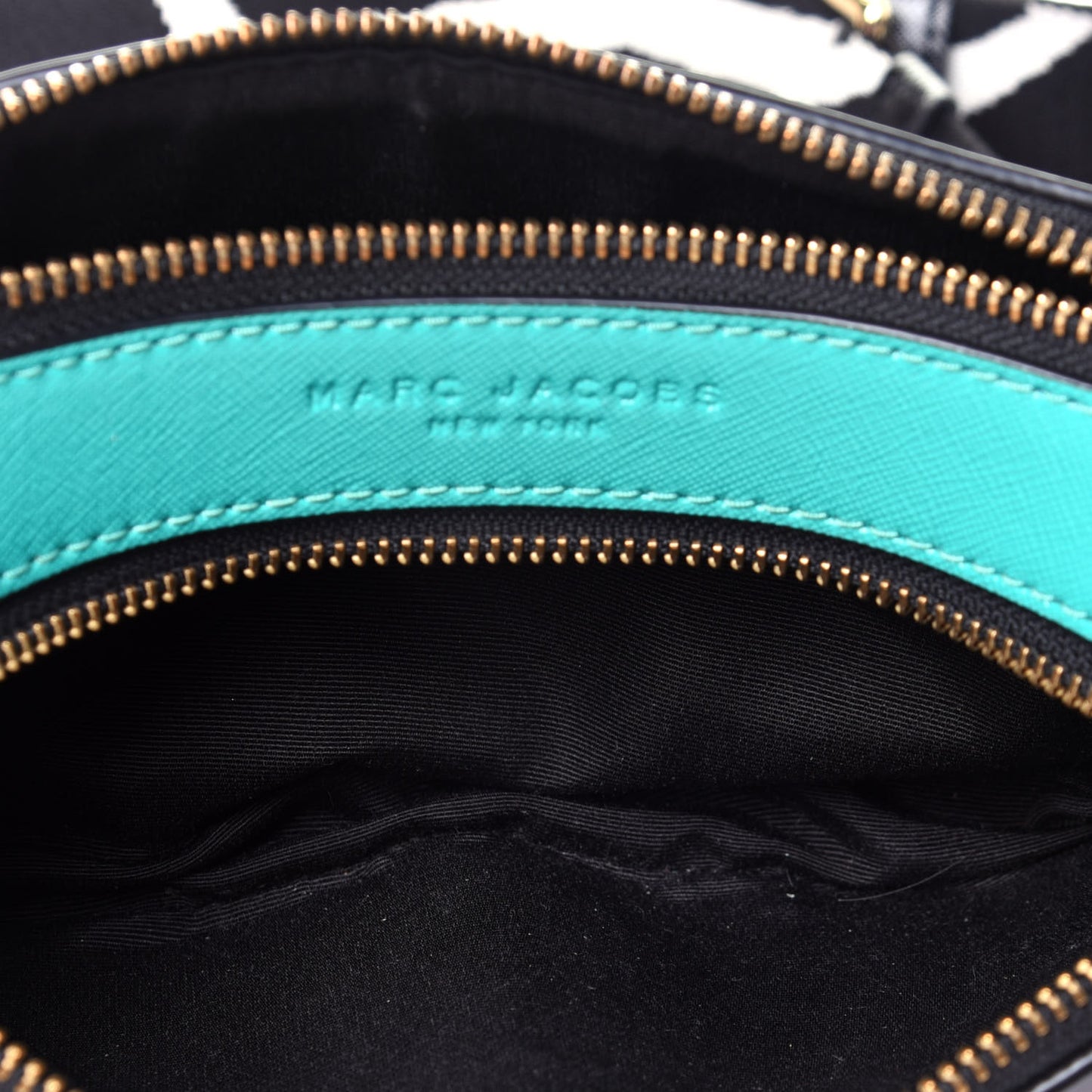 Saffiano Small Snapshot Camera Bag Academy Blue Multicolor