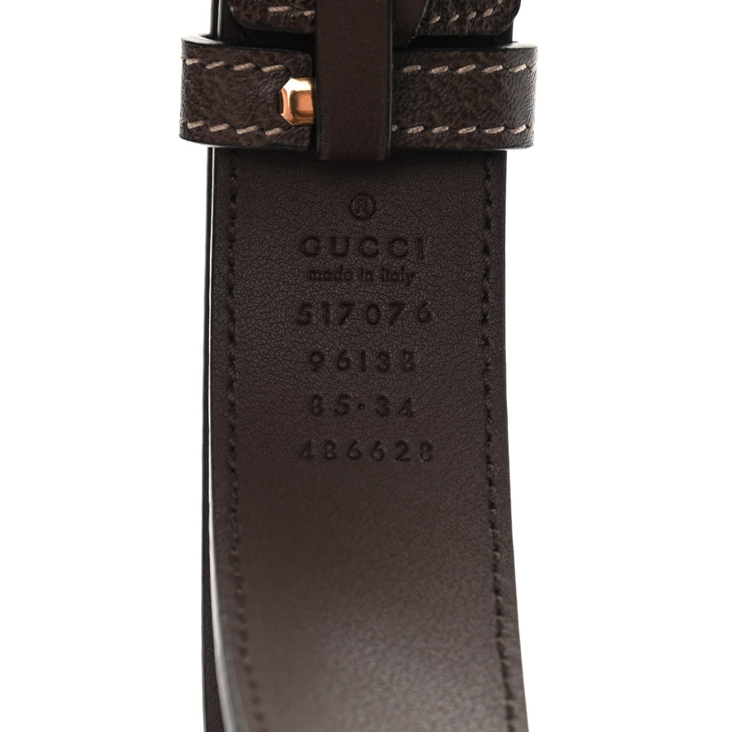 GG Supreme Monogram Web Small Ophidia Belt Bag 85 34 Dark Brown