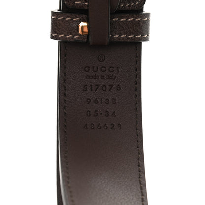 Gucci GG Supreme Monogram Web Small Ophidia Belt Bag 85 34 Dark Brown 8 of 10