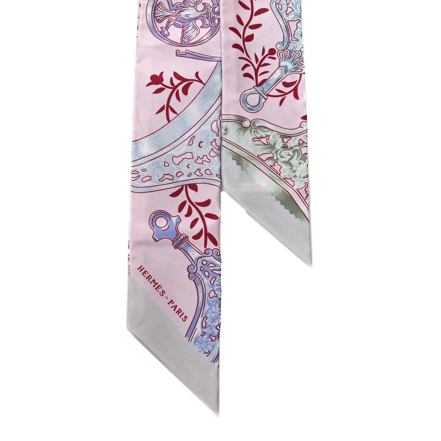 Silk Etriers Remix Twilly Rose Pale Bordeaux
