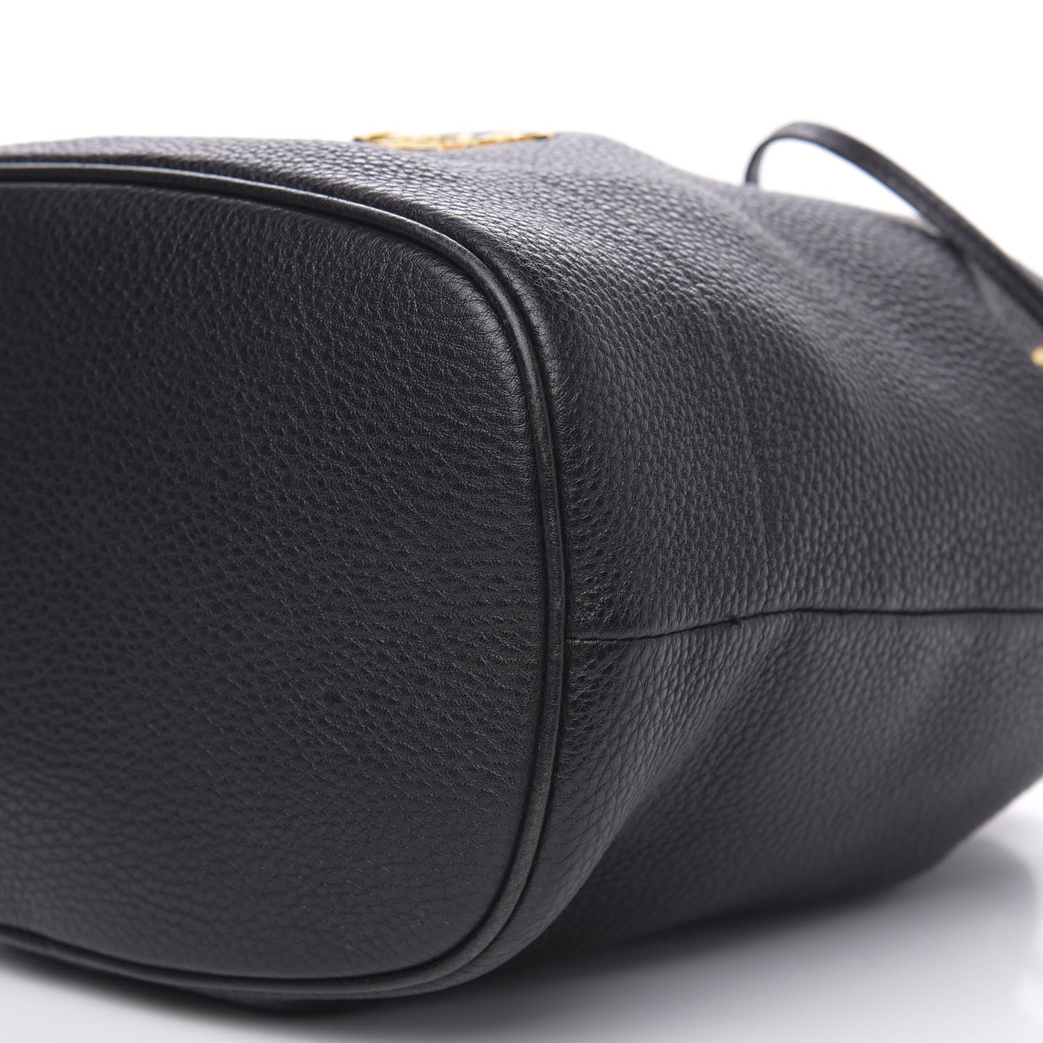 Prada Vitello Daino Drawstring Bucket Black 10 of 10