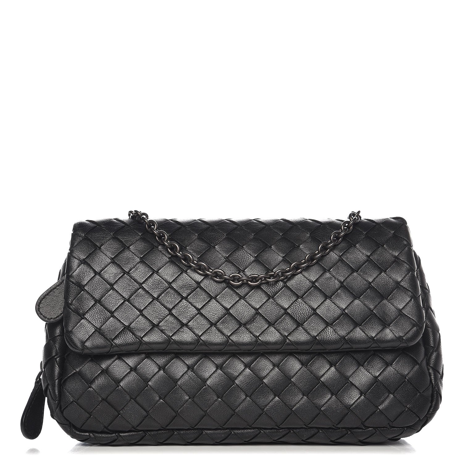 Bottega Veneta Nappa Intrecciato Small Chain Crossbody Black 1 of 15