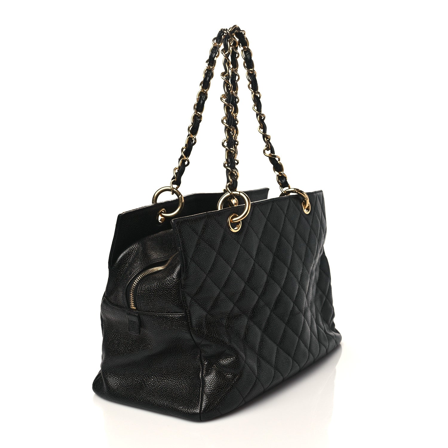 Chanel Caviar Quilted Grand Timeless Shopping Tote GTT Black 2 of 8