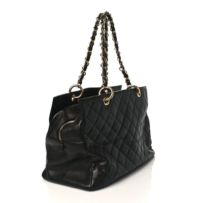 Chanel Caviar Quilted Grand Timeless Shopping Tote GTT Black 2 of 8