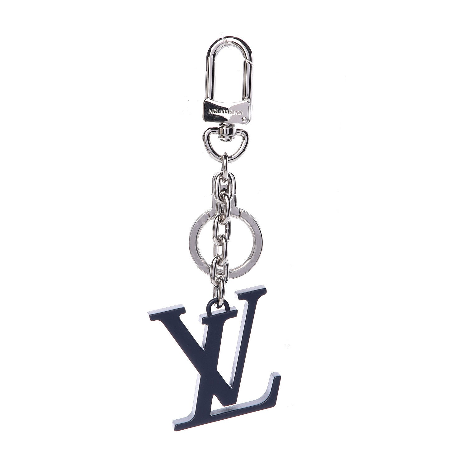 Louis Vuitton LV Bag Charm Key Holder Blue 1 of 3