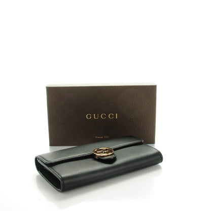 Gucci Moon Calfskin Icon Continental Wallet Black 4 of 7