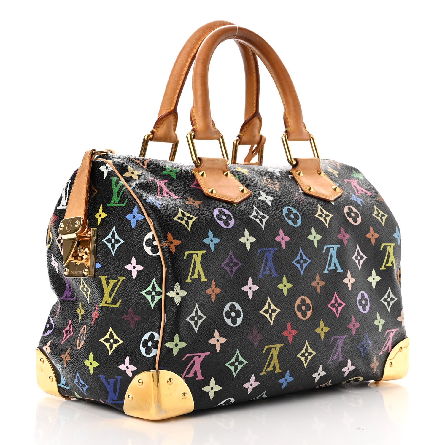 Louis Vuitton Monogram Multicolor Speedy 30 Black 3 of 19