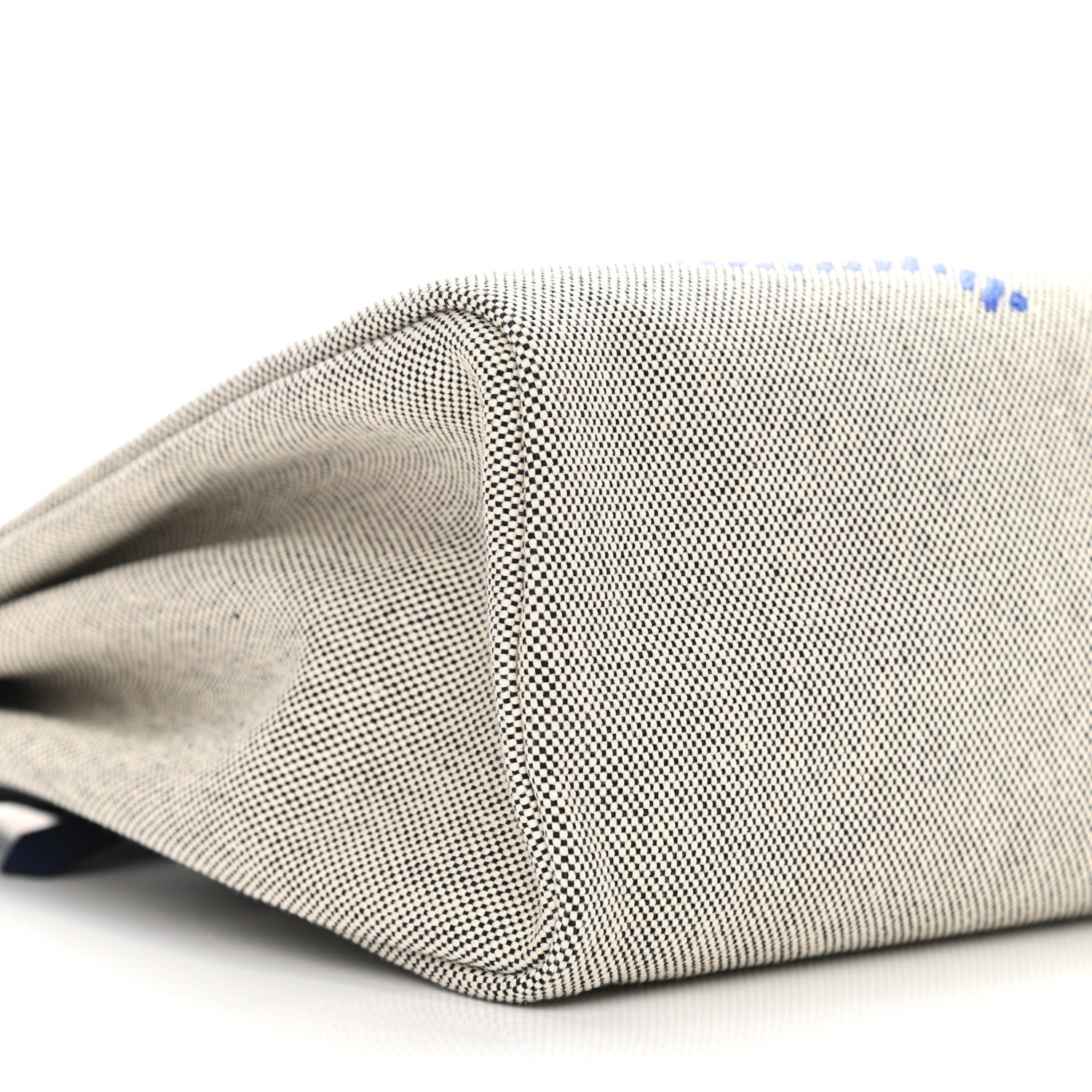 Hermes Vache Hunter Toile H Brides de Gala Herbag Zip Retourne 31 PM Bleu De France Ecru Black 9 of 11