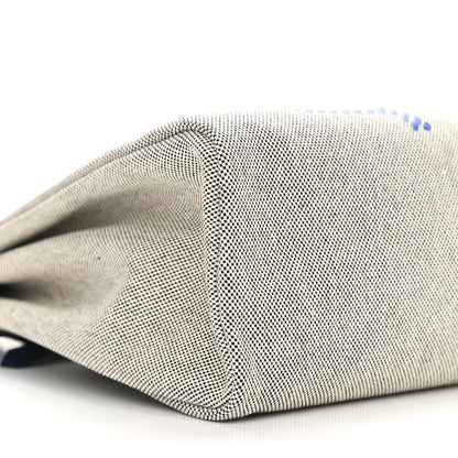 Hermes Vache Hunter Toile H Brides de Gala Herbag Zip Retourne 31 PM Bleu De France Ecru Black 9 of 11