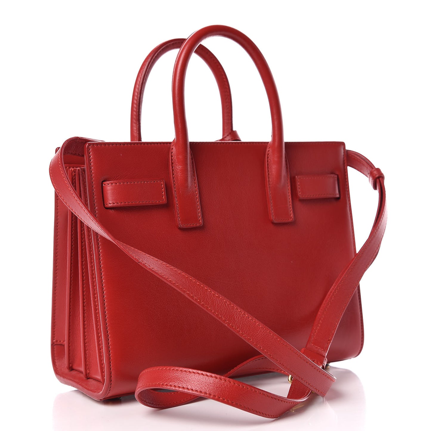 Calfskin Nano Sac De Jour Lipstick Red
