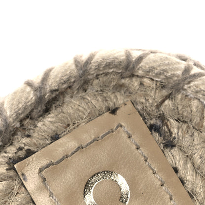 Chanel Denim CC Espadrille Mules 37 White Black 14 of 14