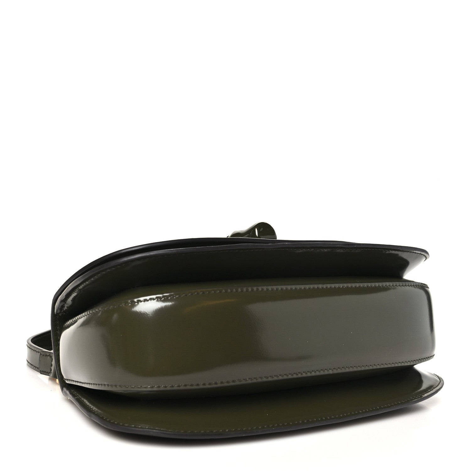 Gucci Shiny Polished Calfskin Medium Bamboo Luscious Green 5 of 11