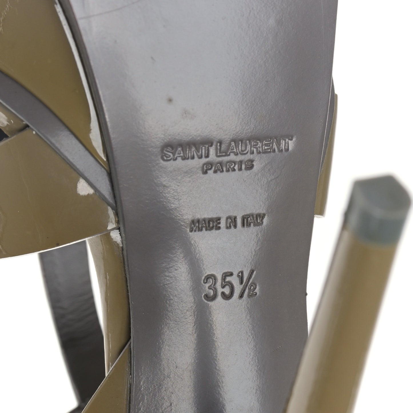 Patent Tribute 105 Platform Sandals 35.5 Fog