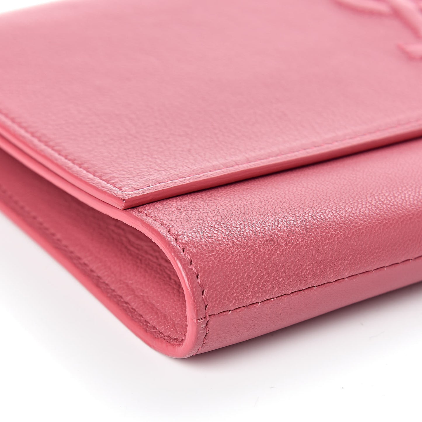 Calfskin Monogram Large Belle De Jour Clutch Pink