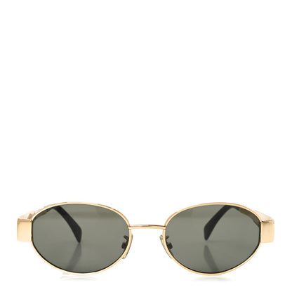 Celine Metal Triomphe 01 Sunglasses CL40235U Gold Green 2 of 6