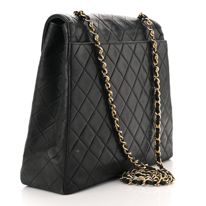 Chanel Lambskin Quilted Single Flap Black 2 of 12