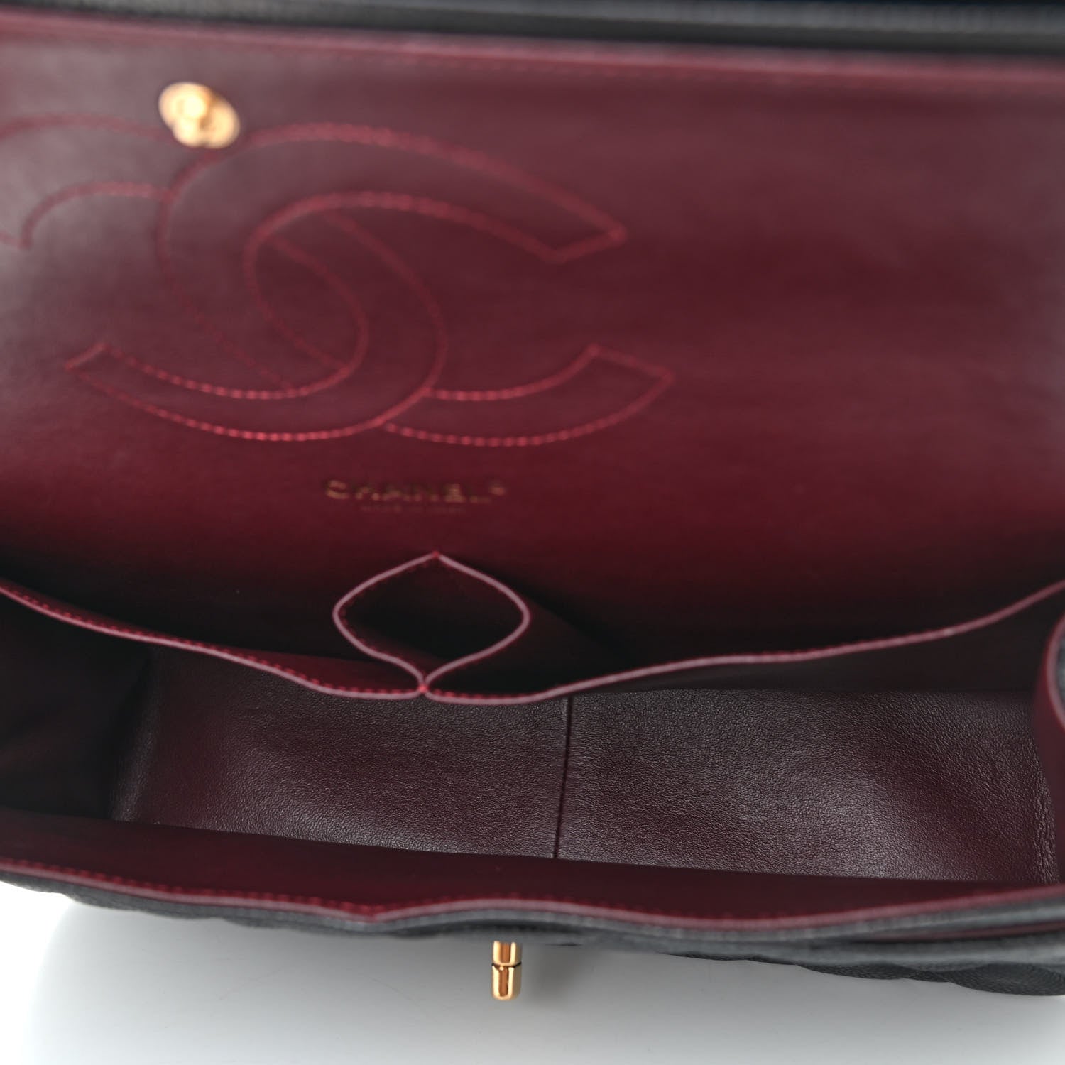 Chanel Caviar Quilted Jumbo Double Flap Black 6 of 15