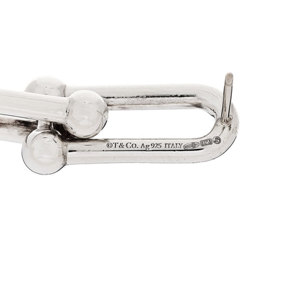Tiffany Sterling Silver HardWear Double Long Link Earrings 4 of 5