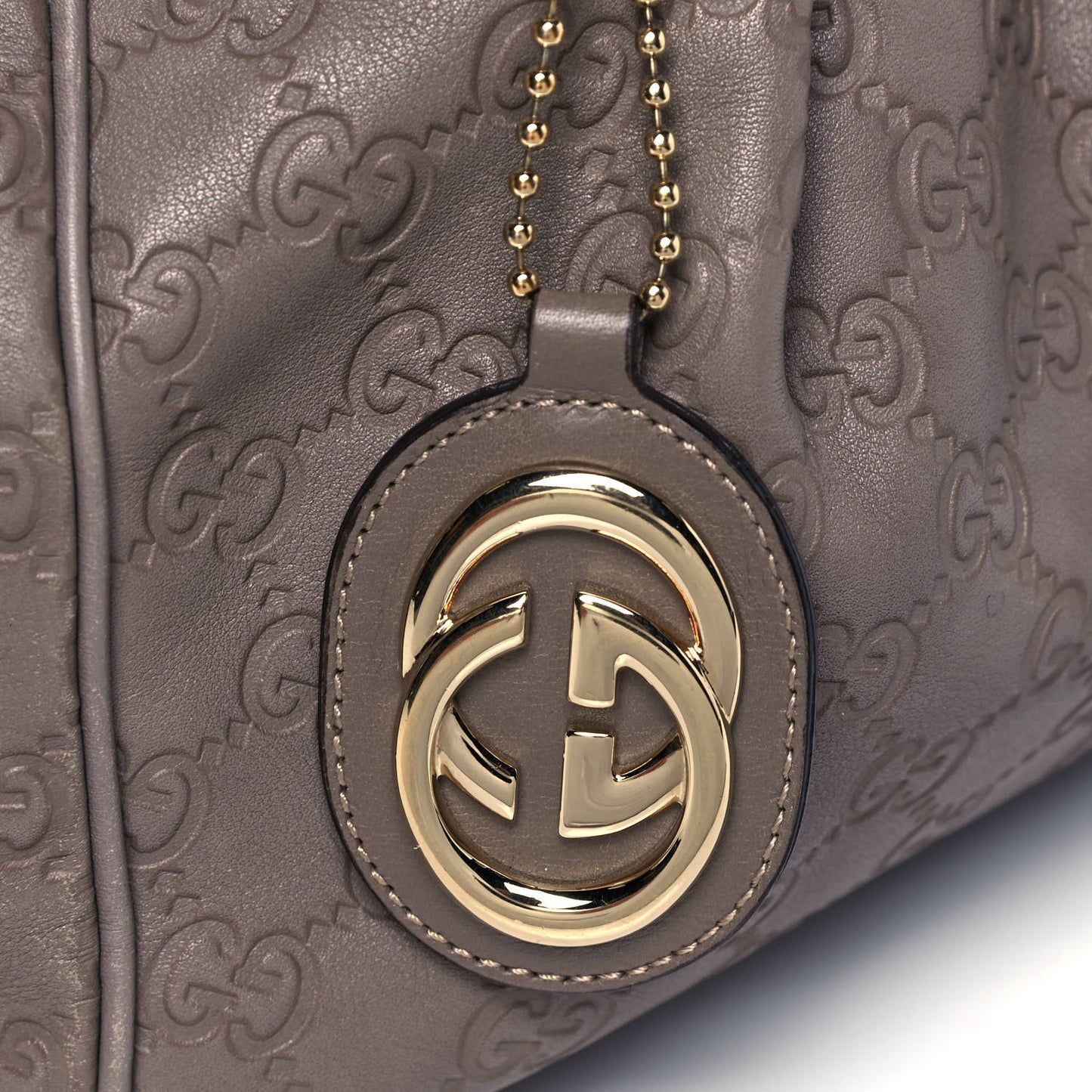 Guccissima Medium Sukey Tote Taupe
