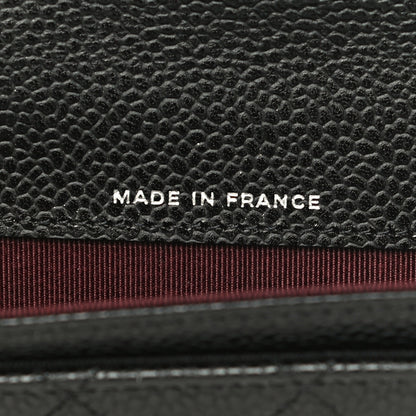 Chanel Caviar Quilted Flap Card Holder Wallet Black 6 of 11
