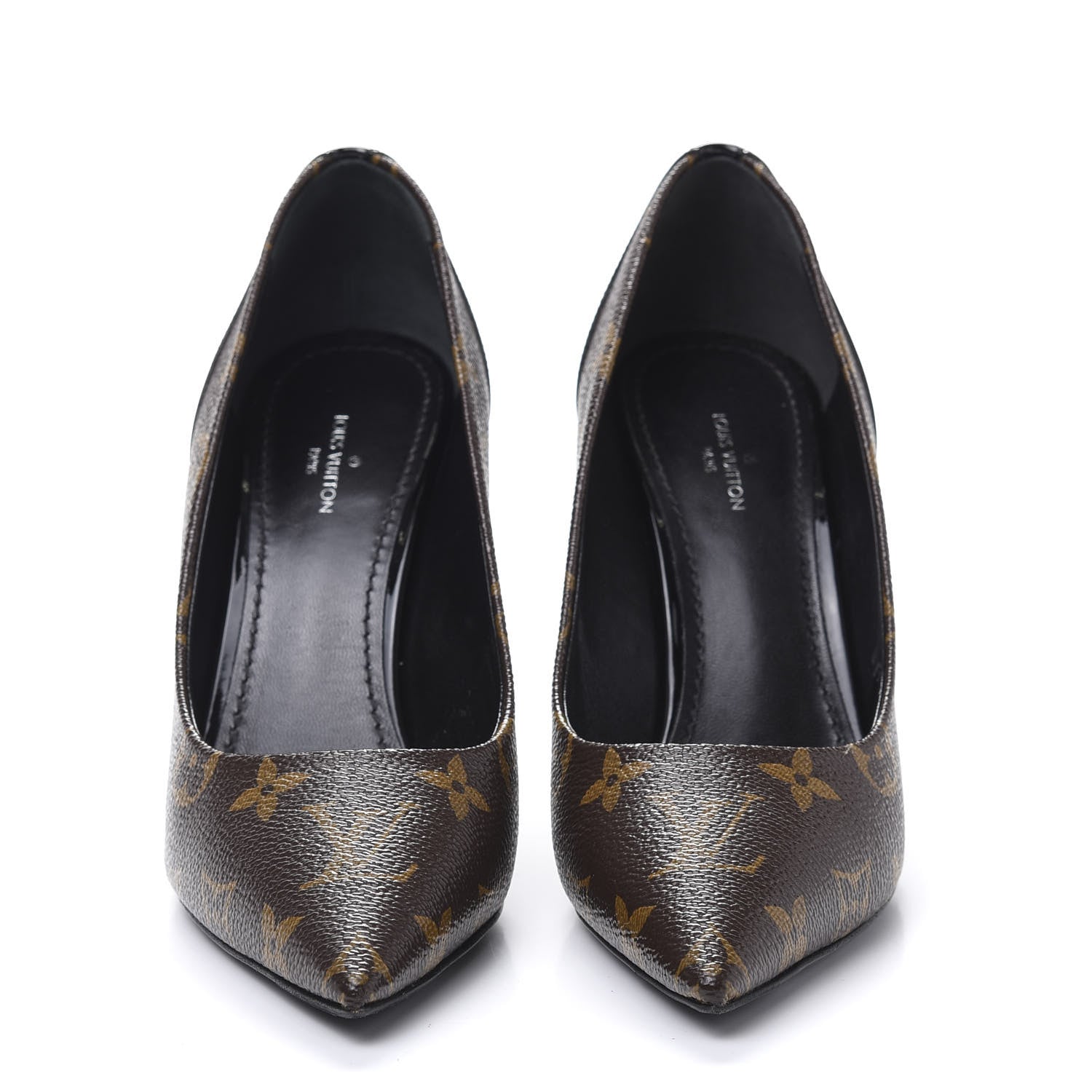 Louis Vuitton Monogram Cherie Pumps 37 Black 2 of 9