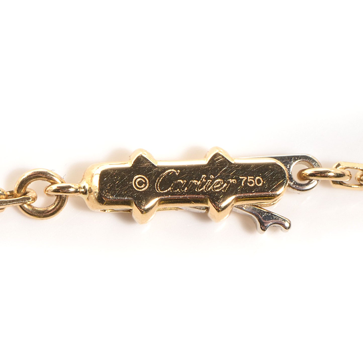 18K Yellow Gold Station LOVE Necklace