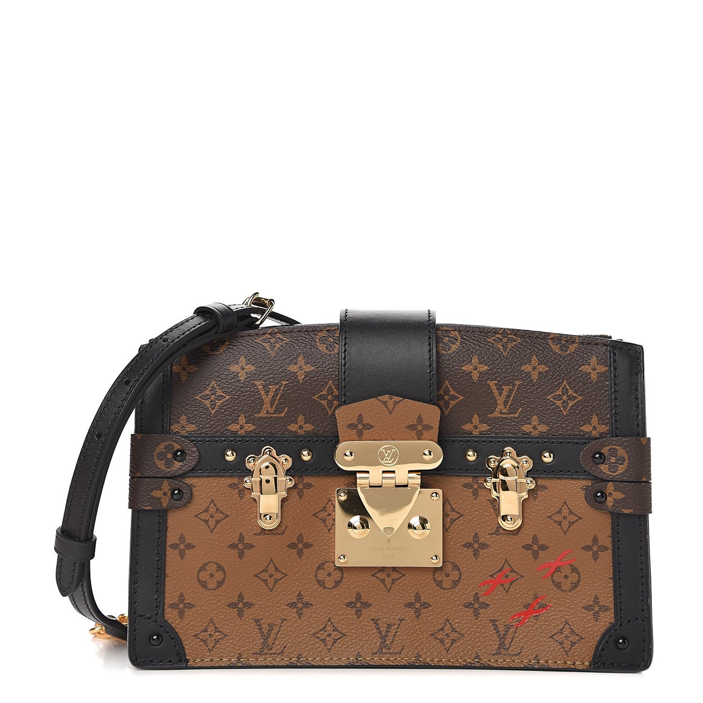 Reverse Monogram Trunk Clutch