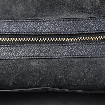 Celine Soft Grained Calfskin Small Belt Cabas Dark Sea 6 of 10