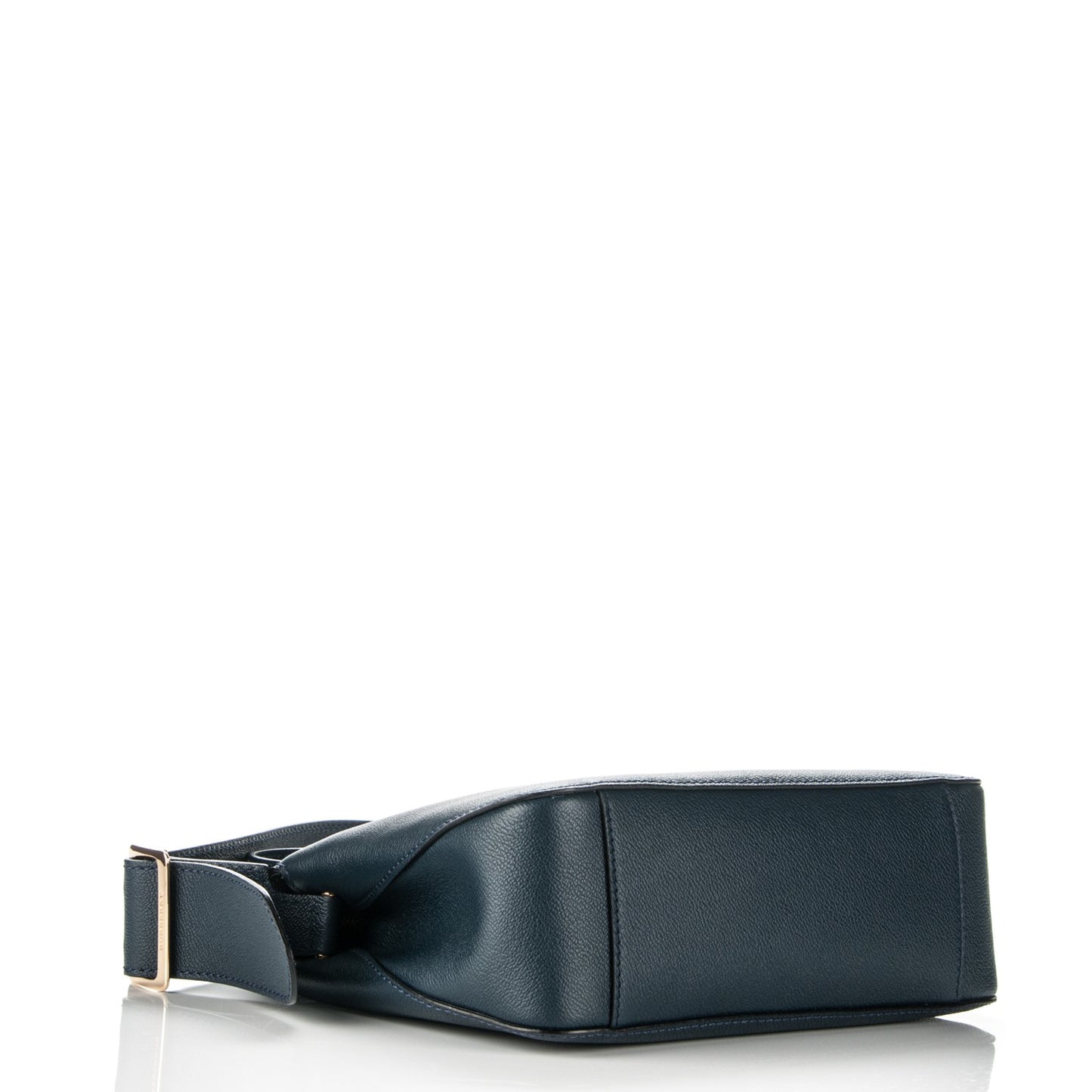 Soft Grain Calfskin Helmsley Crossbody Bag Blue Carbon