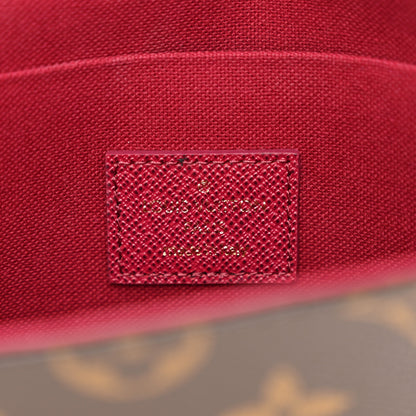 Louis Vuitton Monogram Pochette Felicie Chain Wallet Fuchsia 7 of 12