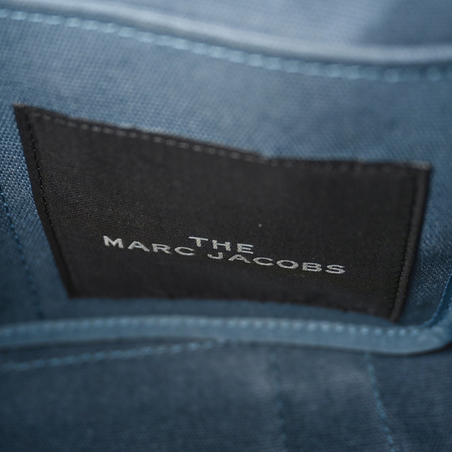 Cotton Canvas Medium The Traveler Tote Bag Blue Shadow