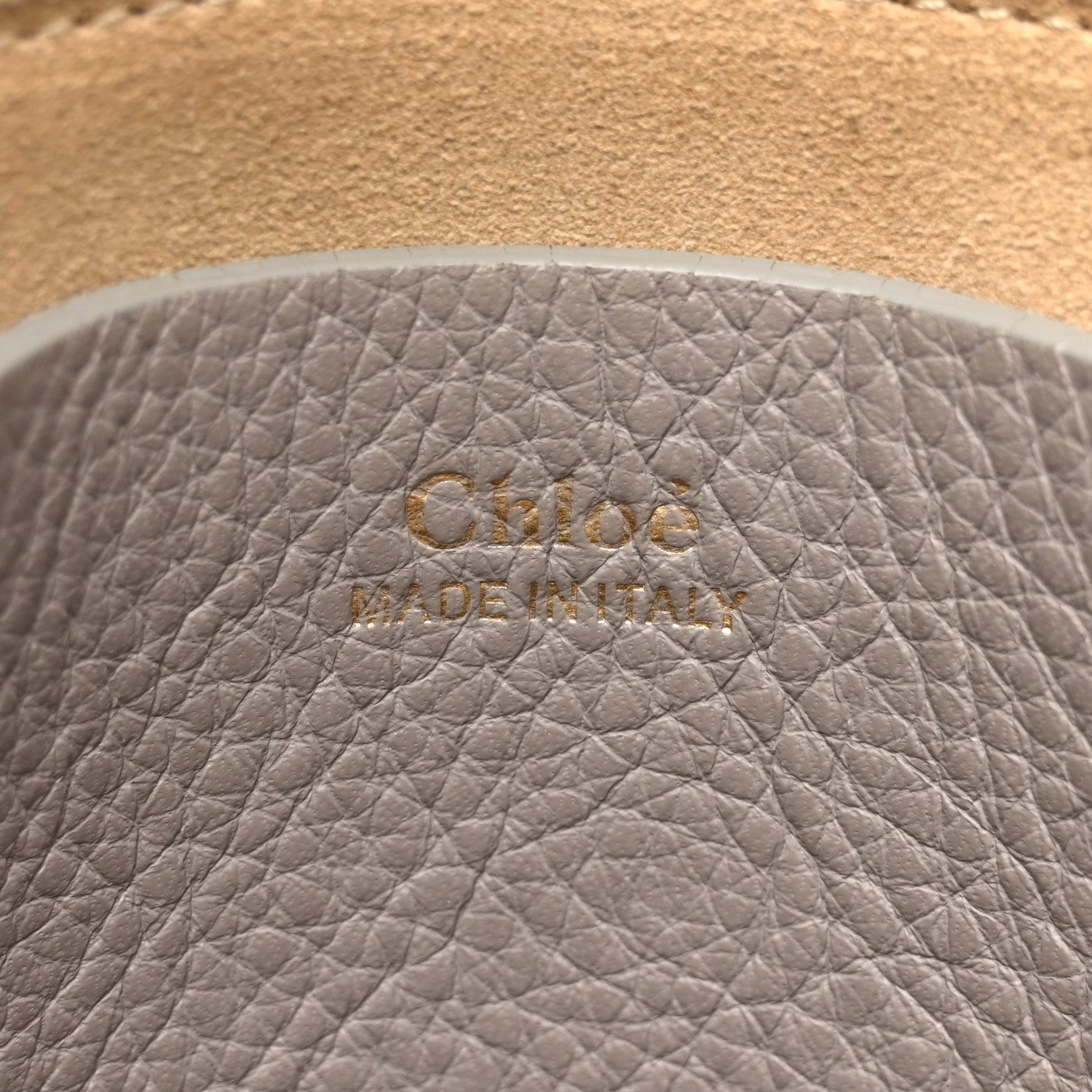 Chloe Grained Calfskin Small Hayley Hobo Cashmere Grey 7 of 15