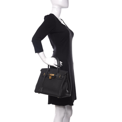 Hermes Togo Birkin 30 Black 2 of 33