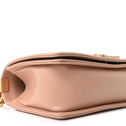 Chanel Caviar Quilted Medium Boy Flap Beige 8 of 10