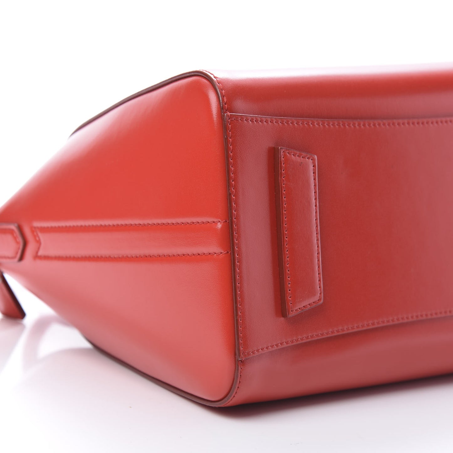 Shiny Lord Calfskin Small Antigona Medium Red