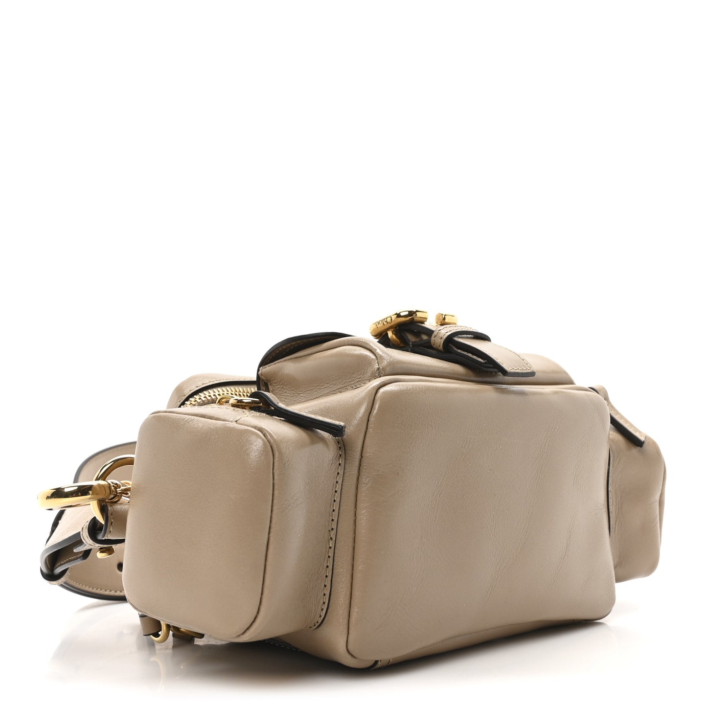 Shiny Buffalo Small Double Carry Camera Bag Brown