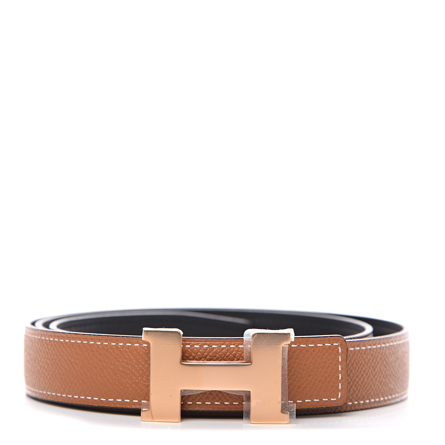 Swift Epsom 24mm Constance H Belt 90 Black Gold