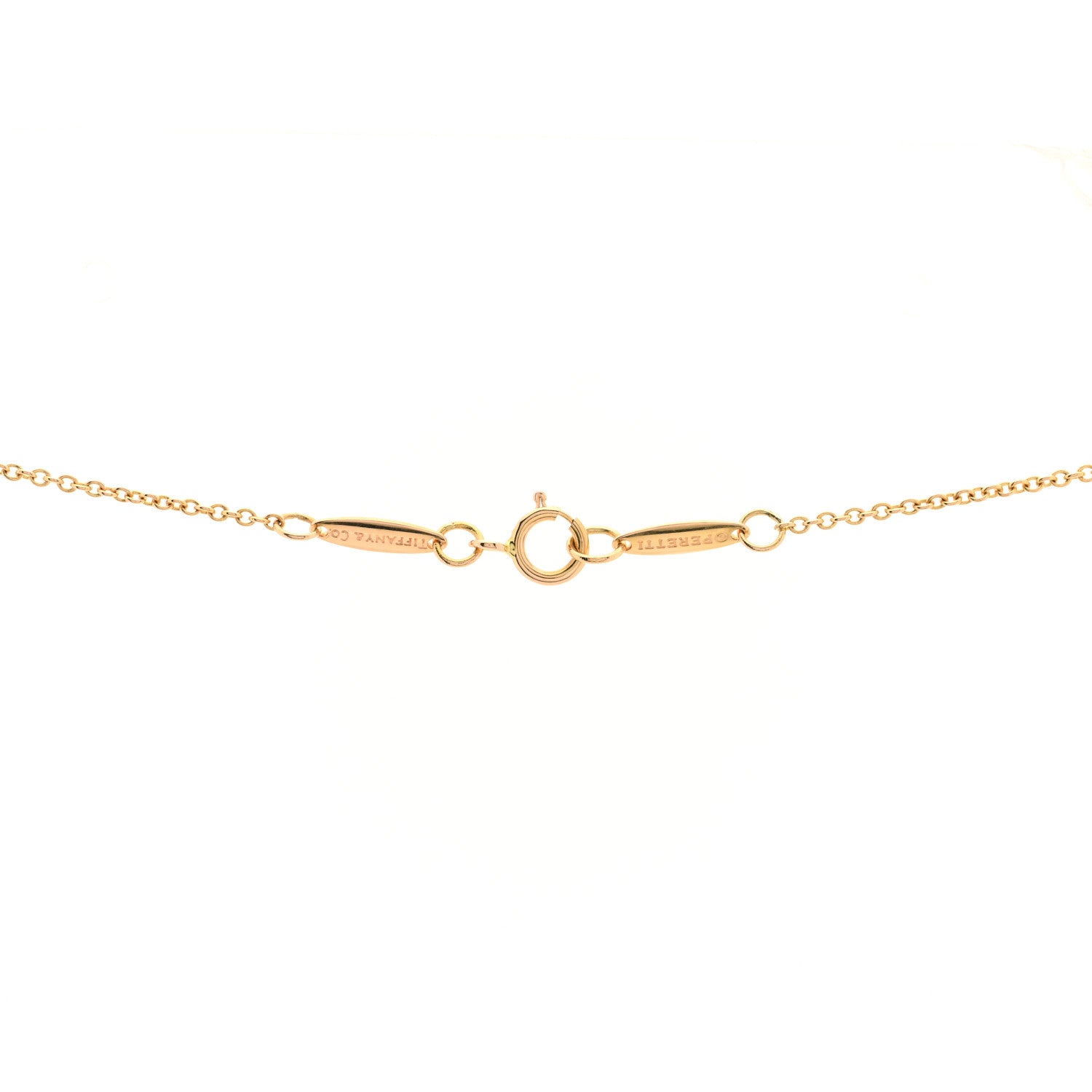 Tiffany 18K Rose Gold Diamond .17ct Elsa Peretti Diamonds by the Yard Pendant Necklace 4 of 6