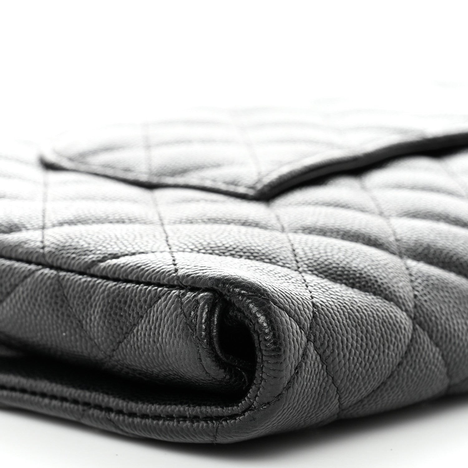 Chanel Caviar Quilted Flap Clutch Black 9 of 11
