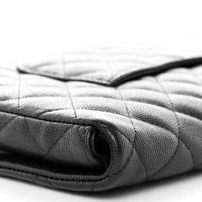 Chanel Caviar Quilted Flap Clutch Black 9 of 11