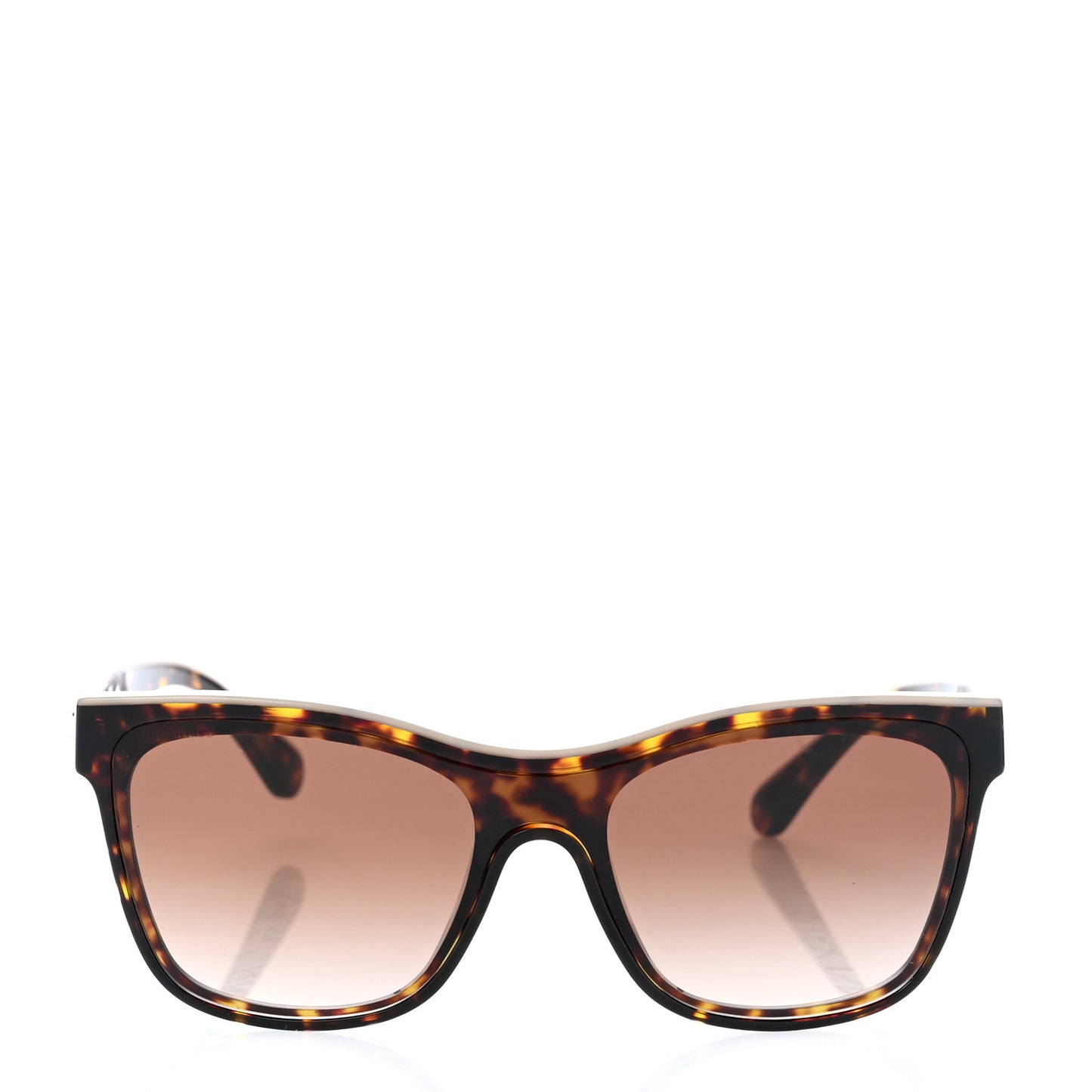 Acetate Logo Shield Sunglasses 5418-A Tortoise