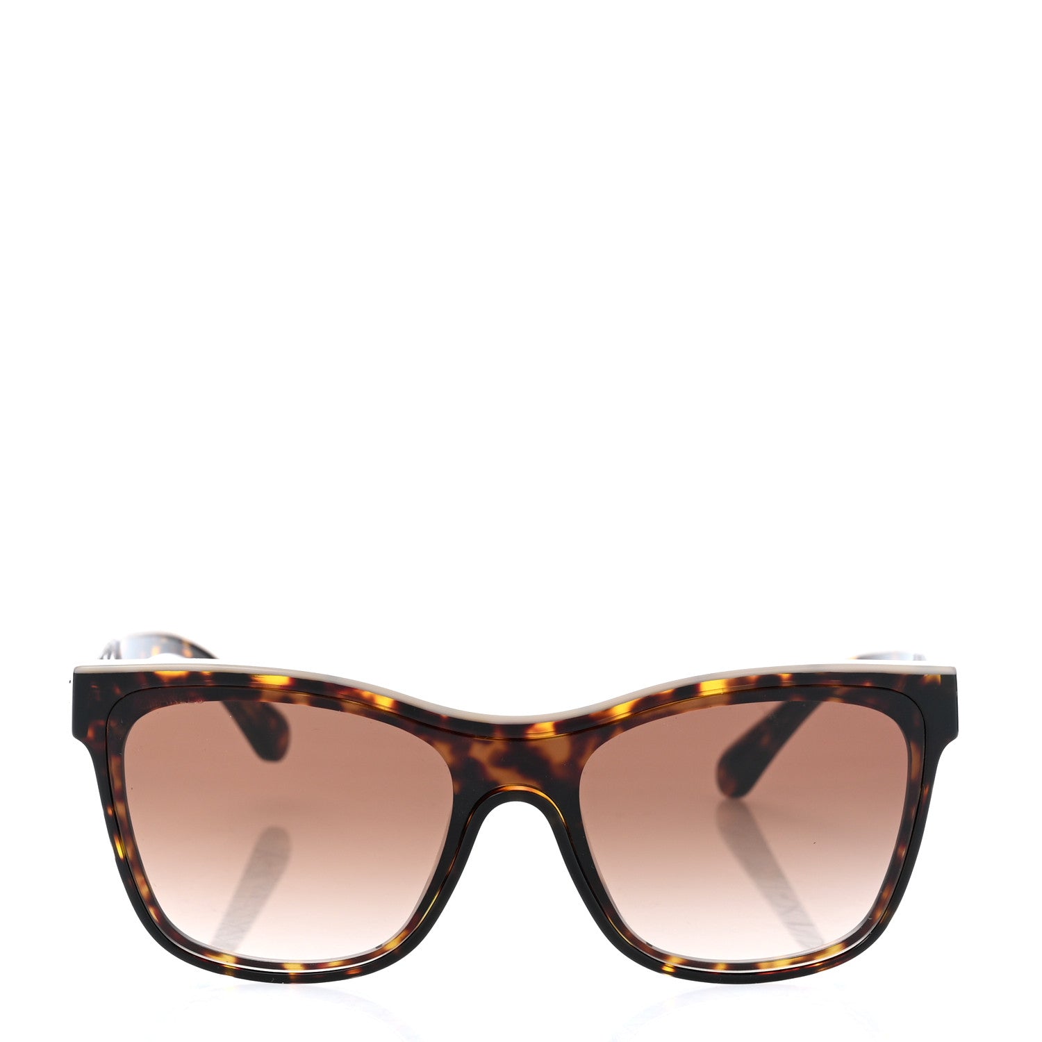 Chanel Acetate Logo Shield Sunglasses 5418-A Tortoise 2 of 8