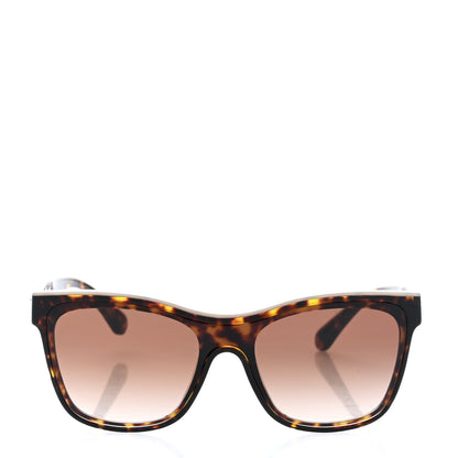 Chanel Acetate Logo Shield Sunglasses 5418-A Tortoise 2 of 8