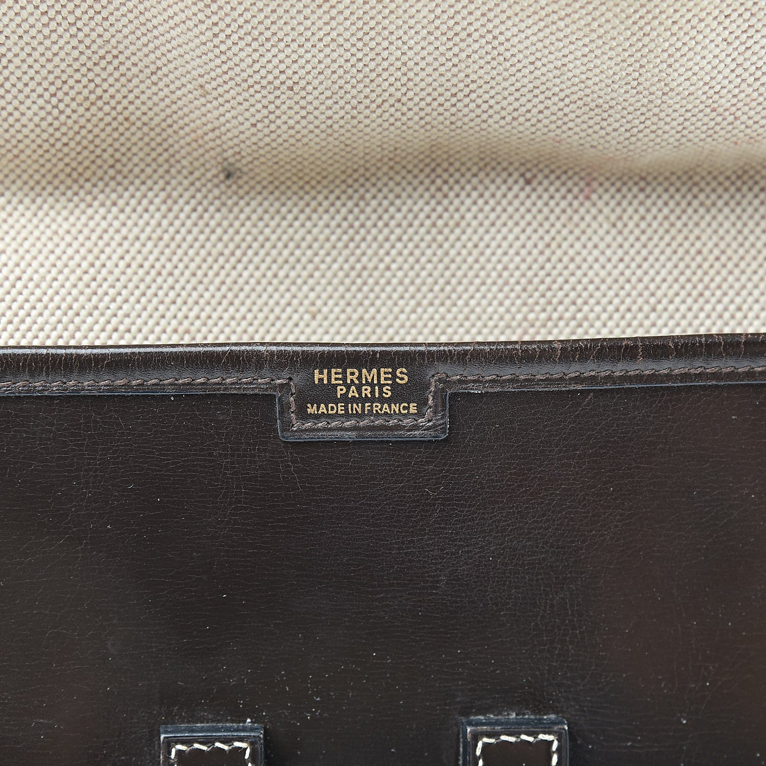 Hermes Box Calf Jige PM Clutch Chocolate 6 of 16
