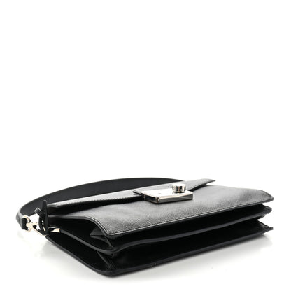 Prada Saffiano Lux Sound Crossbody Bag Black 4 of 11