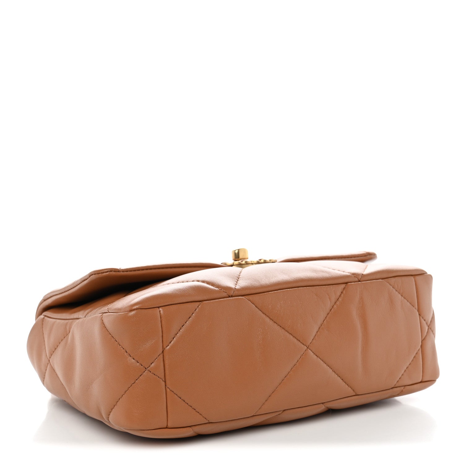 Chanel Lambskin Quilted Medium Chanel 19 Flap Brown 4 of 12