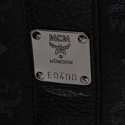 MCM Visetos Large Liz Reversible Shopper Tote Black 8 of 12