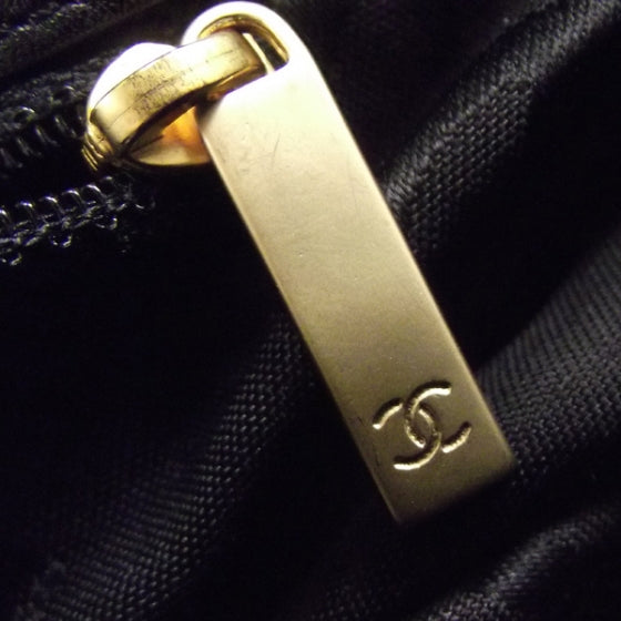 Chanel Straw Raffia Tote Black 9 of 11